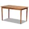 Baxton Studio Sanford Mid-Century Modern Tan Faux Leather and Walnut Brown Finished Wood 3-Piece Dining Nook Set 184-11346-9305-Zoro - alternate 10